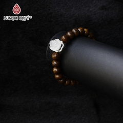 Vòng tay Trầm hương phối charm - Mẫu VC1245 - Ngọc Quý