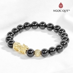 Vòng tay đá Thạch anh tự nhiên phối charm - Mẫu VC0115 - Ngọc Quý