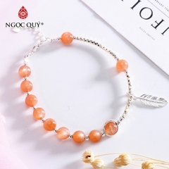 Vòng tay đá tự nhiên phối charm - Mẫu VC0956 - Ngọc Quý
