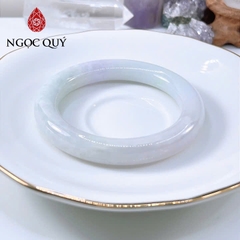 Vòng cẩm thạch A Myanmar - Ngọc phỉ thúy type A bản tròn màu xuân đới tài ni 50-53 mm LM120 - Ngoc Quý