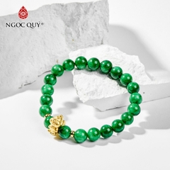 Vòng tay đá Cẩm thạch tự nhiên phối charm - Mẫu VC0111 - Ngọc Quý