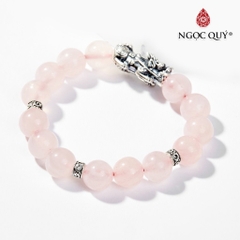 Vòng tay đá Thạch anh tự nhiên phối charm - Mẫu VC0136 - Ngọc Quý