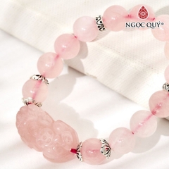 Vòng tay đá Thạch anh tự nhiên phối charm - Mẫu VC0118 - Ngọc Quý