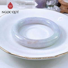 Vòng cẩm thạch A Myanmar - Ngọc phỉ thúy type A bản tròn màu xuân đới tài ni 50-53 mm LM120 - Ngoc Quý