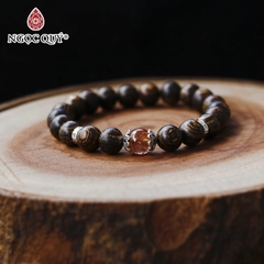 Vòng tay Trầm hương phối charm - Mẫu VC1239 - Ngọc Quý