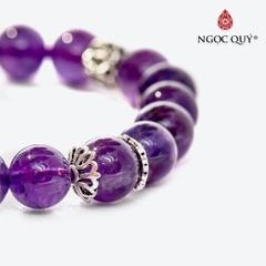 Vòng tay đá Thạch anh tự nhiên phối charm - Mẫu VC0112 - Ngọc Quý