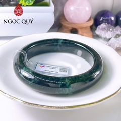 Vòng cẩm thạch A Myanmar - Ngọc phỉ thúy type A bản hẹ sơn thủy ni 58- 66 LM154 - Ngoc Quý