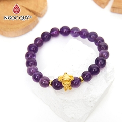 Vòng tay đá Thạch anh tự nhiên phối charm - Mẫu VC0111 - Ngọc Quý
