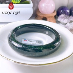Vòng cẩm thạch A Myanmar - Ngọc phỉ thúy type A bản hẹ sơn thủy ni 58- 66 LM154 - Ngoc Quý