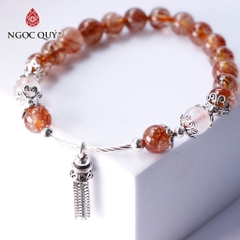 Vòng tay đá tự nhiên phối charm - Mẫu VC1198- Ngọc Quý
