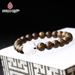 Vòng tay Trầm hương phối charm - Mẫu VC1245 - Ngọc Quý