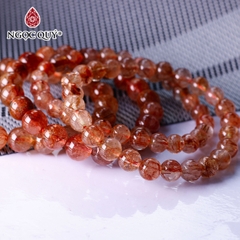 Vòng tay đá thạch anh tóc đỏ
