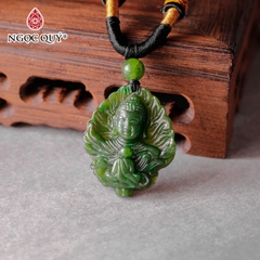 Mặt dây chuyền phật thích ca đá ngọc bích