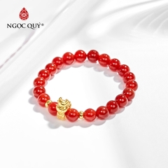 Vòng tay đá Mã não tự nhiên phối charm - Mẫu VC0111 - Ngọc Quý