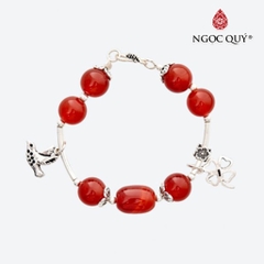 Vòng tay đá tự nhiên phối charm - Mẫu VC0105 - Ngọc Quý