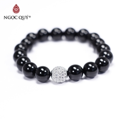 Vòng tay đá Obsidian tự nhiên phối charm - Mẫu VC0151 - Ngọc Quý