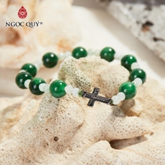 Vòng tay đá tự nhiên phối charm - Mẫu VC0175 - Ngọc Quý