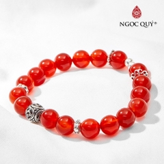 Vòng tay đá Thạch anh tự nhiên phối charm - Mẫu VC0122 - Ngọc Quý
