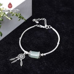 Vòng tay đá Thạch anh tự nhiên phối charm - Mẫu VC1152 - Ngọc Quý