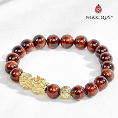 Vòng tay đá Thạch anh tự nhiên phối charm - Mẫu VC0115 - Ngọc Quý