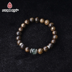 Vòng tay Trầm hương phối charm - Mẫu VC1239 - Ngọc Quý