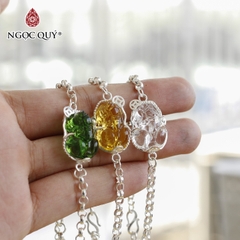 Lắc tay bạc tỳ hưu pha lê