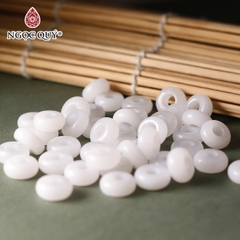 5 cái charm đá bánh xe xỏ vòng size 10x4mm