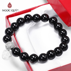 Vòng tay đá Obsidian tự nhiên phối charm - Mẫu VC0151 - Ngọc Quý