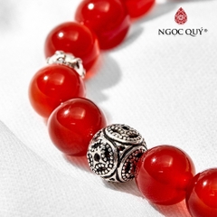 Vòng tay đá Thạch anh tự nhiên phối charm - Mẫu VC0122 - Ngọc Quý