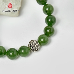 Vòng tay đá Ngọc bích tự nhiên phối charm - Mẫu VC0403 - Ngọc Quý