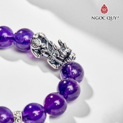 Vòng tay đá Thạch anh tự nhiên phối charm - Mẫu VC0136 - Ngọc Quý