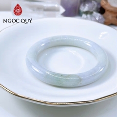 Vòng cẩm thạch A Myanmar - Ngọc phỉ thúy type A bản tròn màu xuân đới tài ni 50-53 mm LM120 - Ngoc Quý