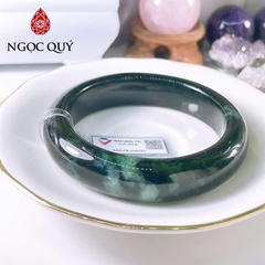 Vòng cẩm thạch A Myanmar - Ngọc phỉ thúy type A bản hẹ sơn thủy ni 58- 66 LM154 - Ngoc Quý