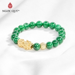 Vòng tay đá Thạch anh tự nhiên phối charm - Mẫu VC0115 - Ngọc Quý