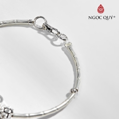 Vòng tay đá Thạch anh tự nhiên phối charm - Mẫu VC0131 - Ngọc Quý
