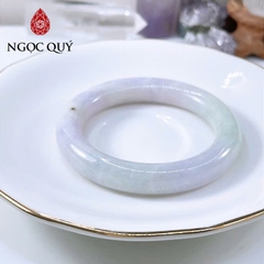Vòng cẩm thạch A Myanmar - Ngọc phỉ thúy type A bản tròn màu xuân đới tài ni 50-53 mm LM120 - Ngoc Quý