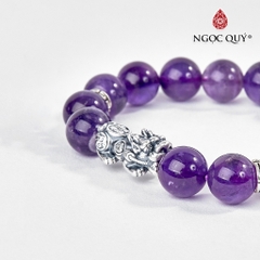 Vòng tay đá Thạch anh tự nhiên phối charm - Mẫu VC0143 - Ngọc Quý