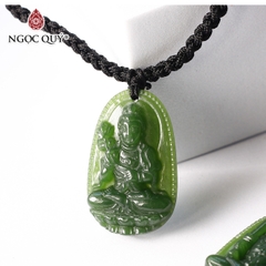 Mặt dây chuyền Phật bản mệnh đá ngọc bích