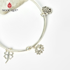 Vòng tay phối charm - Mẫu VC0968 - Ngọc Quý