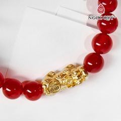 Vòng tay đá Thạch anh tự nhiên phối charm - Mẫu VC0108 - Ngọc Quý