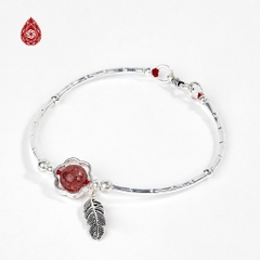 Vòng tay đá Thạch anh tự nhiên phối charm - Mẫu VC0123 - Ngọc Quý