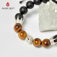 Vòng tay đá tự nhiên phối charm - Mẫu VC1013 - Ngọc Quý