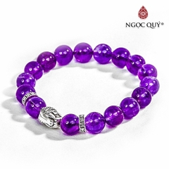 Vòng tay đá Thạch anh tự nhiên phối charm - Mẫu VC0102 - Ngọc Quý