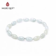Vòng tay đá Cẩm thạch tự nhiên phối charm - Mẫu VC1087 - Ngọc Quý