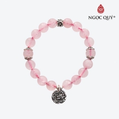 Vòng tay đá Thạch anh tự nhiên phối charm - Mẫu VC0112 - Ngọc Quý