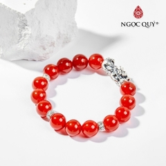 Vòng tay đá Thạch anh tự nhiên phối charm - Mẫu VC0136 - Ngọc Quý