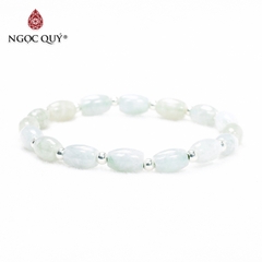 Vòng tay đá Cẩm thạch tự nhiên phối charm - Mẫu VC1087 - Ngọc Quý