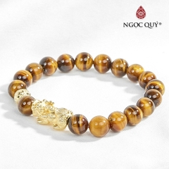 Vòng tay đá Thạch anh tự nhiên phối charm - Mẫu VC0115 - Ngọc Quý