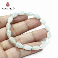 Vòng tay đá Cẩm thạch tự nhiên phối charm - Mẫu VC1087 - Ngọc Quý