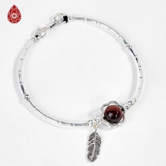 Vòng tay đá Thạch anh tự nhiên phối charm - Mẫu VC0123 - Ngọc Quý